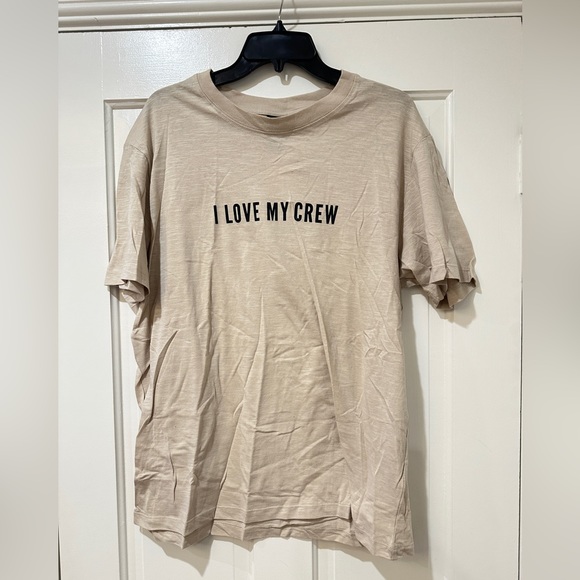 H & M women’s men’s I LOVE MY CREW graphic tee shirt top short sleeve - Picture 1 of 9
